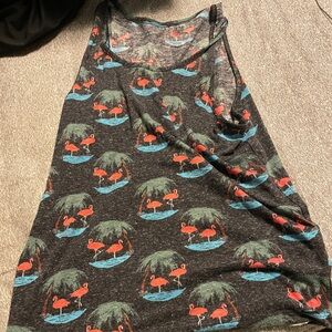 Men’s flamingo pattern tank top
